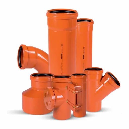 KG Rohr Abzweig DN 250/110 87 Grad, Kanalrohr PVC-U