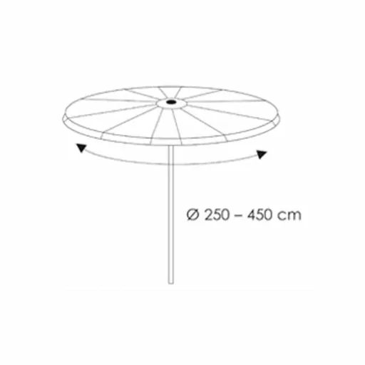 Schutzhülle Schirm, Deluxe Partyschirmhülle, Ø250-450 cm, wetterfest