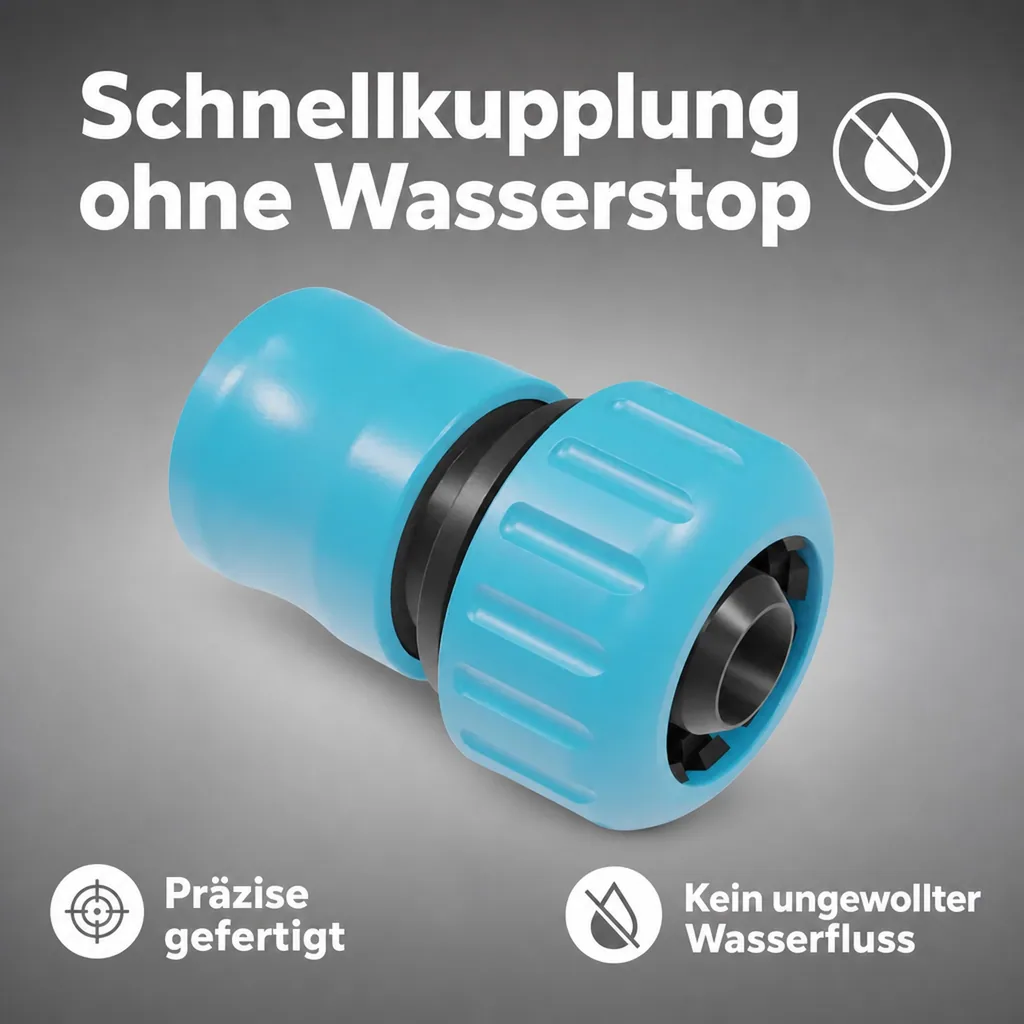 3/4" Zoll Schnellkupplung ohne Wasserstop