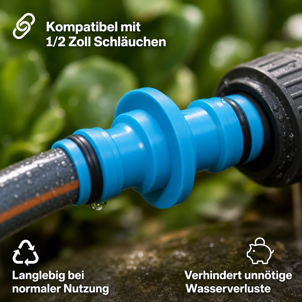 Schlauchverbinder 1/2 Zoll, Kupplungsverbinder, Schlauchkupplung