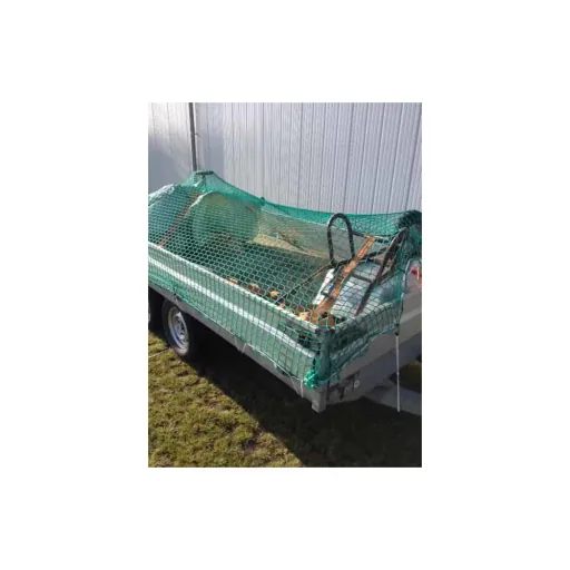 Abdecknetz Anhänger, Ladungssicherungsnetz 2,5 x 3,5 m, knotenlos mit Expander