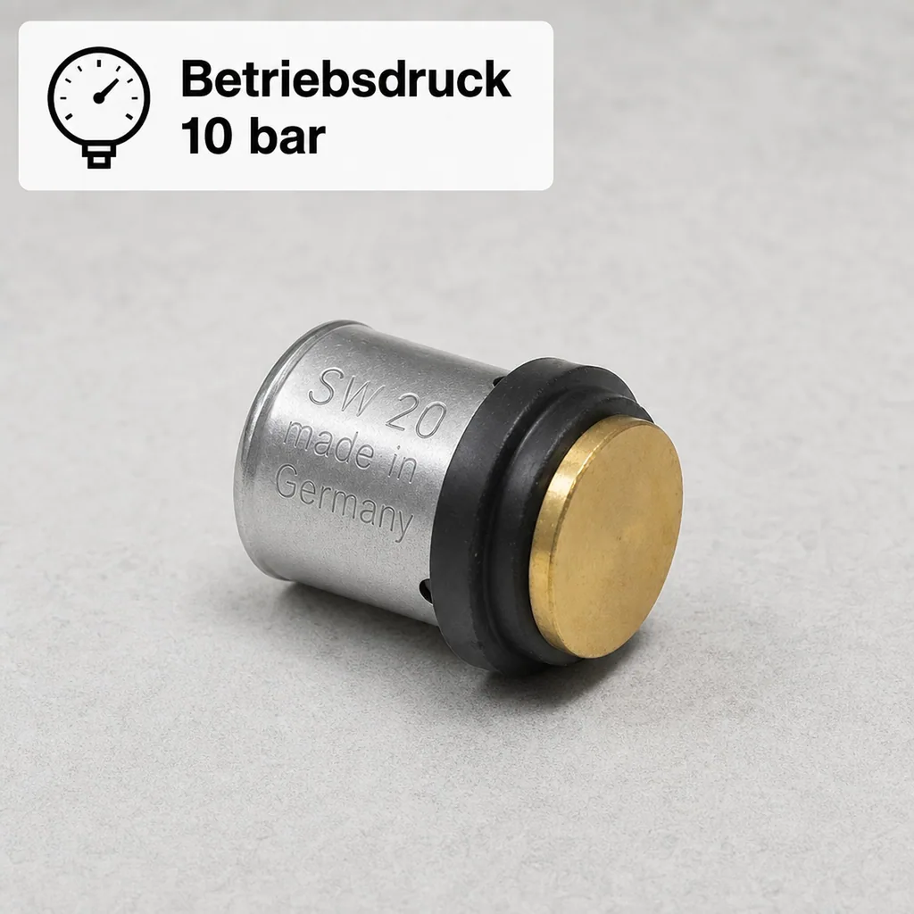 Pressfitting Stopfen 16mm, 2 Stück, DVGW zertifiziert