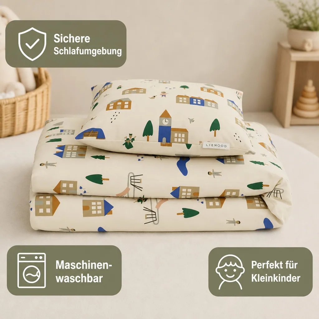 Liewood Bettwäsche, Bettdecken - Ingeborg, Farbe: Downtown / Sandy
