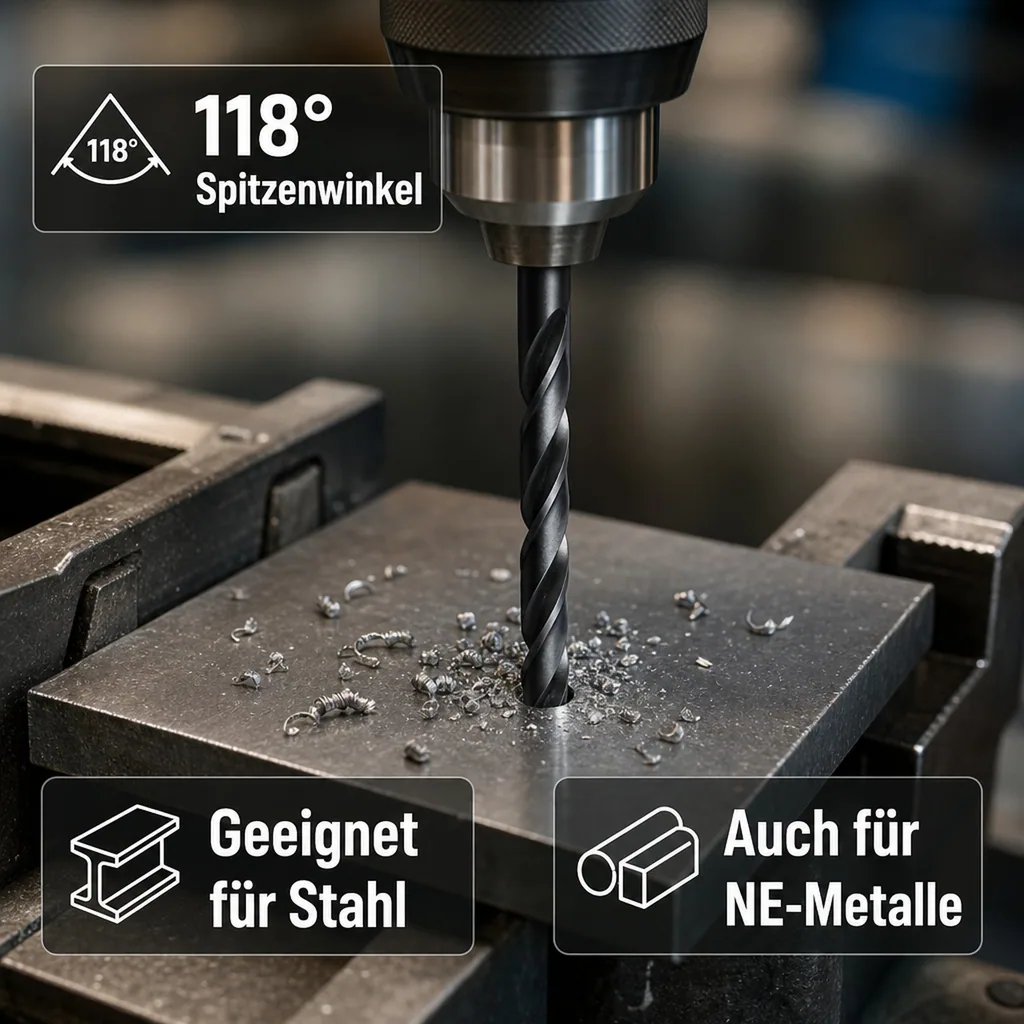 Spiralbohrer 4mm HSS-R, DIN 338, rollgewalzt