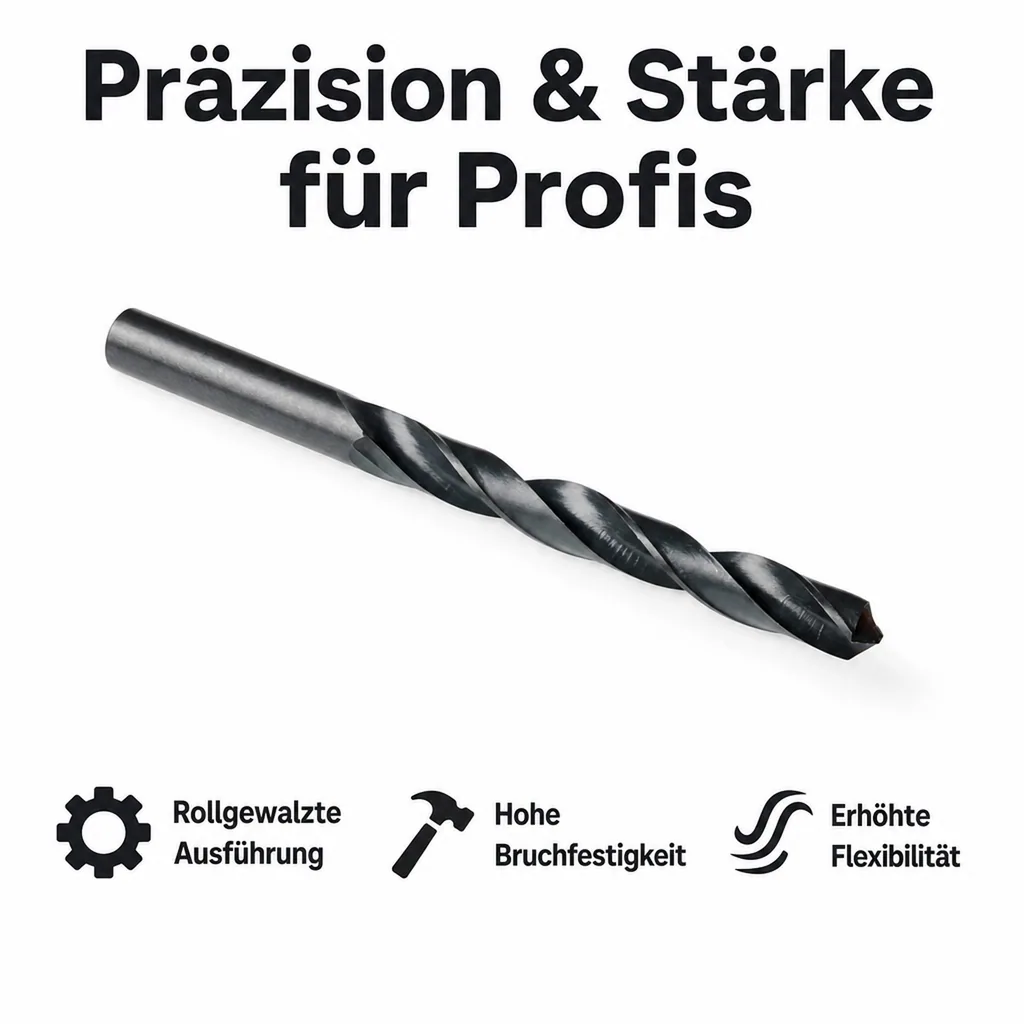 Spiralbohrer 4mm HSS-R, DIN 338, rollgewalzt