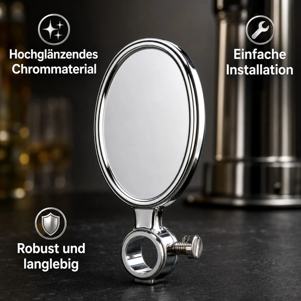 Medallion für Schankhähne, Kurz, Verchromt - Deko für Zapfhähne