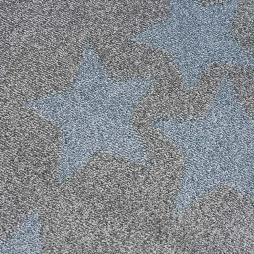 Livone Teppich Sternenband blau grau, Teppichgrösse: 160 x 230 cm