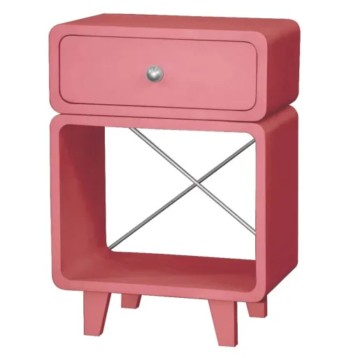 Laurette Nachttisch Chevet Zzzz, Farbe: rosa