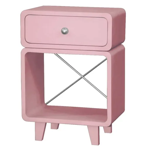 Laurette Nachttisch Chevet Zzzz, Farbe: rosa