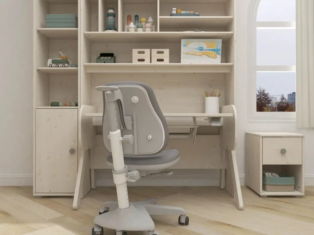 Flexa Kommode - Classic, mit 1 Schublade, 36x51,8 cm, Farbe: Weiß gekalkt / Weiß gekalkt / Naturgrün