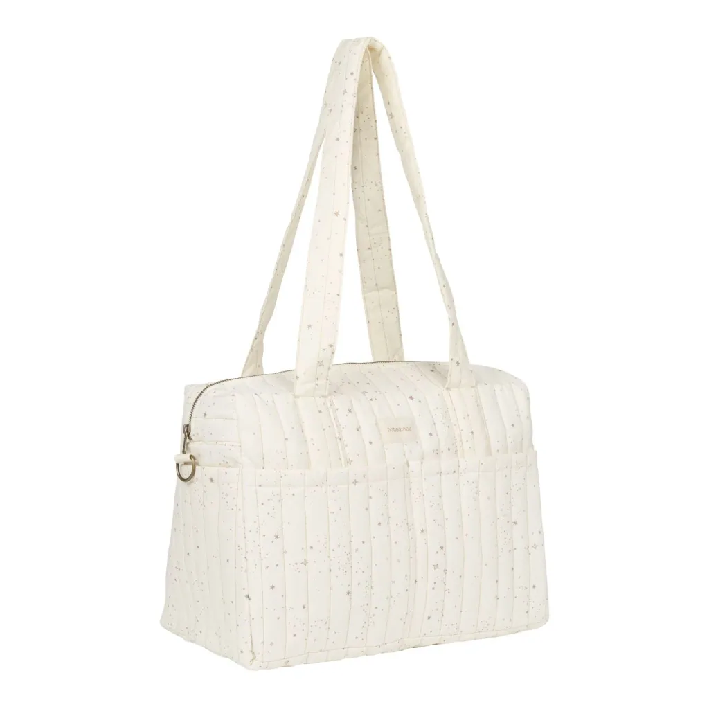 Nobodinoz STORIES Wickeltasche für Kinderwagen, Kinderwagen tasche, 40 x 30 x 25 cm, Farbe: Natürliche Milchstraße