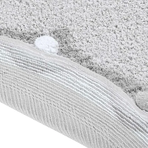 Lorena Canals Teppich rund Baumwolle Bubbly grau