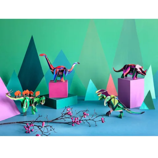 studio ROOF 3D Dinosaurier Triceratops Pappe