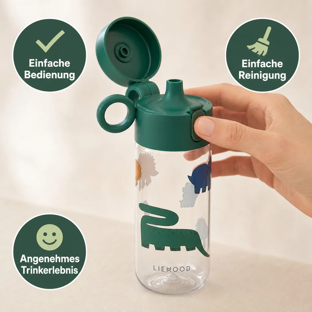 Liewood Kinder Wasserflasche, Trinkflasche - Clemence 350 ml