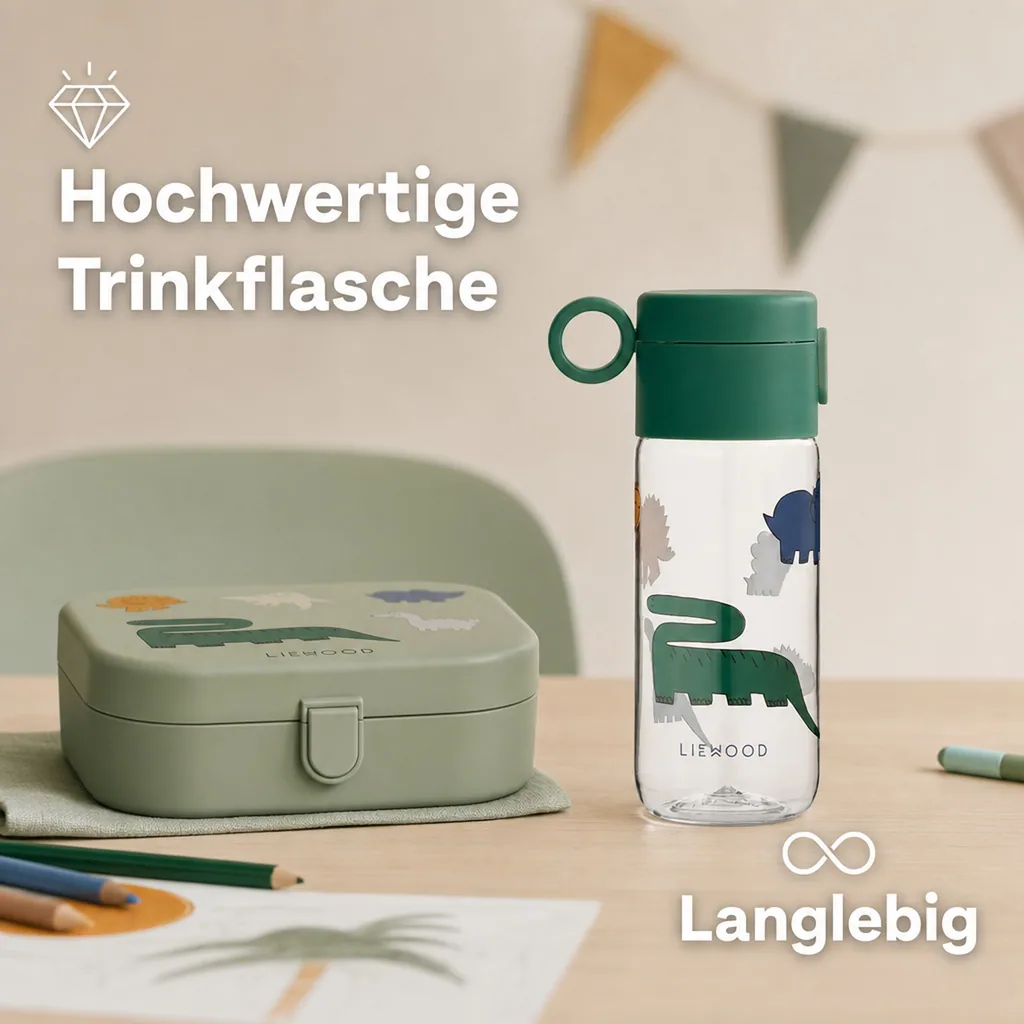 Liewood Kinder Wasserflasche, Trinkflasche - Clemence 350 ml