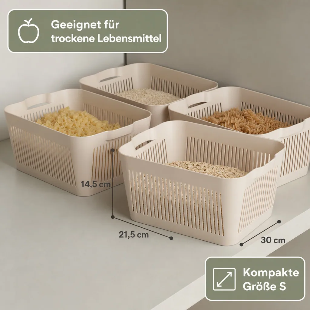 Liewood Korb - Makeeva, S 4-Pack, Farbe: Sandy