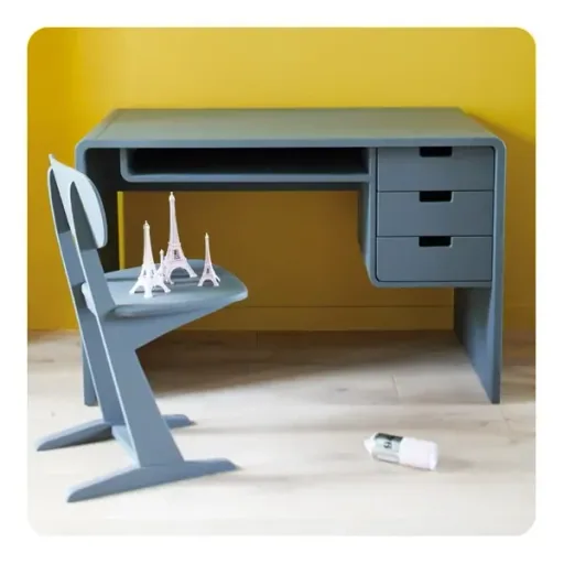 Laurette Schreibtisch L65, Farbe: Gris Souris