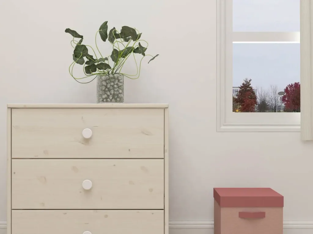 Flexa Kommode - Classic, mit 3 Schublade, 72x74,5 cm, Farbe: Weiß gekalkt / Weiß gekalkt / Weiß