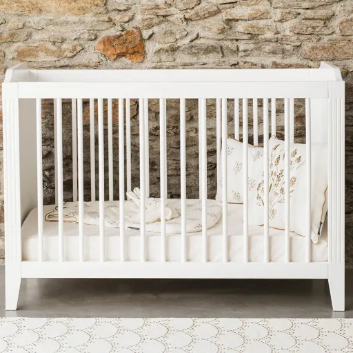 Maison Charlotte Babybett  umbaubar Opera 70 x 140 cm weiss
