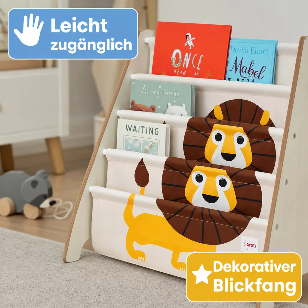 3 Sprouts Bücherregal Löwe