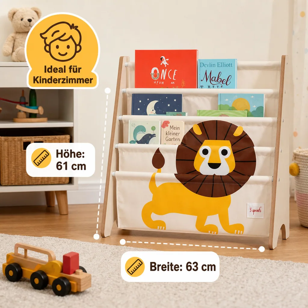 3 Sprouts Bücherregal Löwe