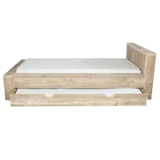 Dutchwood Block Einzelbett, Bettkasten: ohne Bettschublade