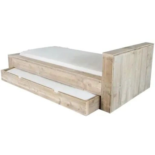 Dutchwood Block Einzelbett, Bettkasten: ohne Bettschublade