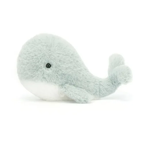 Jellycat Kuscheltier, Plüschtier, Stofftier - Wavelly Whale, Farbe: grau