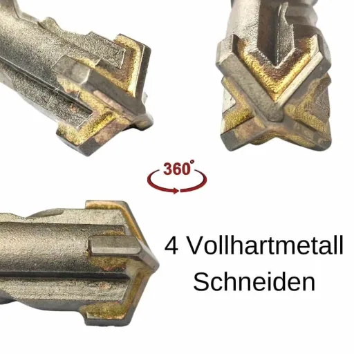 SDS Max Bohrer, Hammerbohrer SDS Max, 25mm x 600mm, 4-Schneider