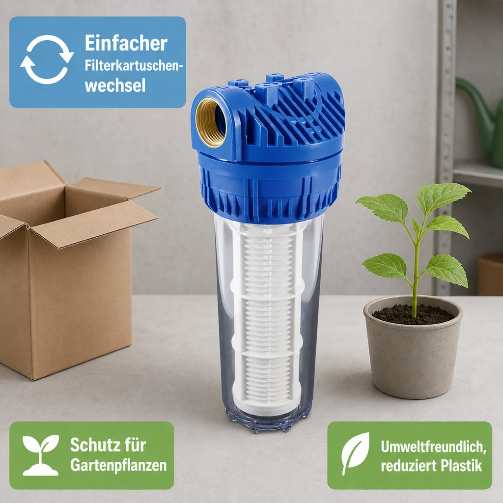 Trinkwasserfilter, Wasserfilter 10 Zoll, Profec, Kunststoff, 60 Micron