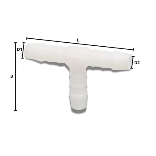 Schlauchverbinder 19mm, T-Stück, Kunststoff, Schlauchkupplung