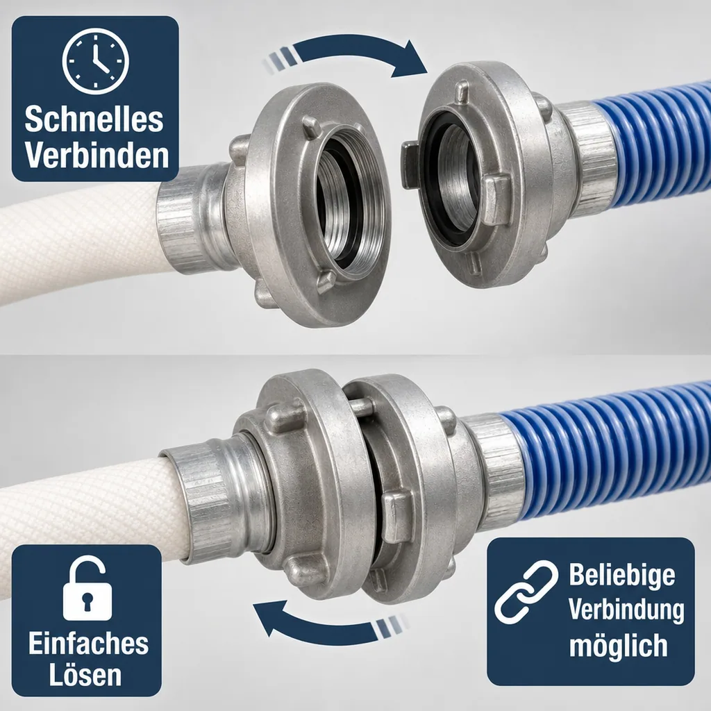 Storz System C Kupplung mit 1 1/2"IG