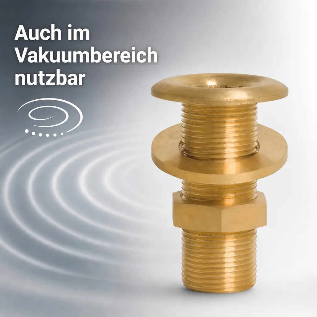 Messingfitting, Gewindefitting, Durchgangsverschraubung 3/8" AG, Sanitär, Heizung