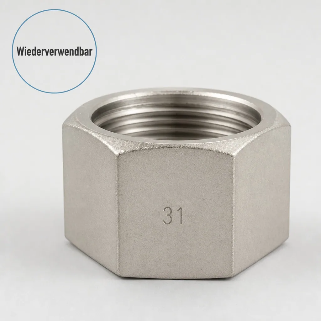 Gewindefitting Edelstahl, Edelstahl Kappe 2 Zoll, Innengewinde
