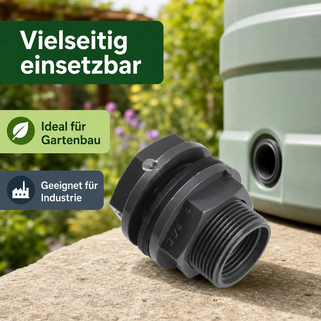 PVC Durchführung, Tankdurchführung, Klebemuffe 40, PN10