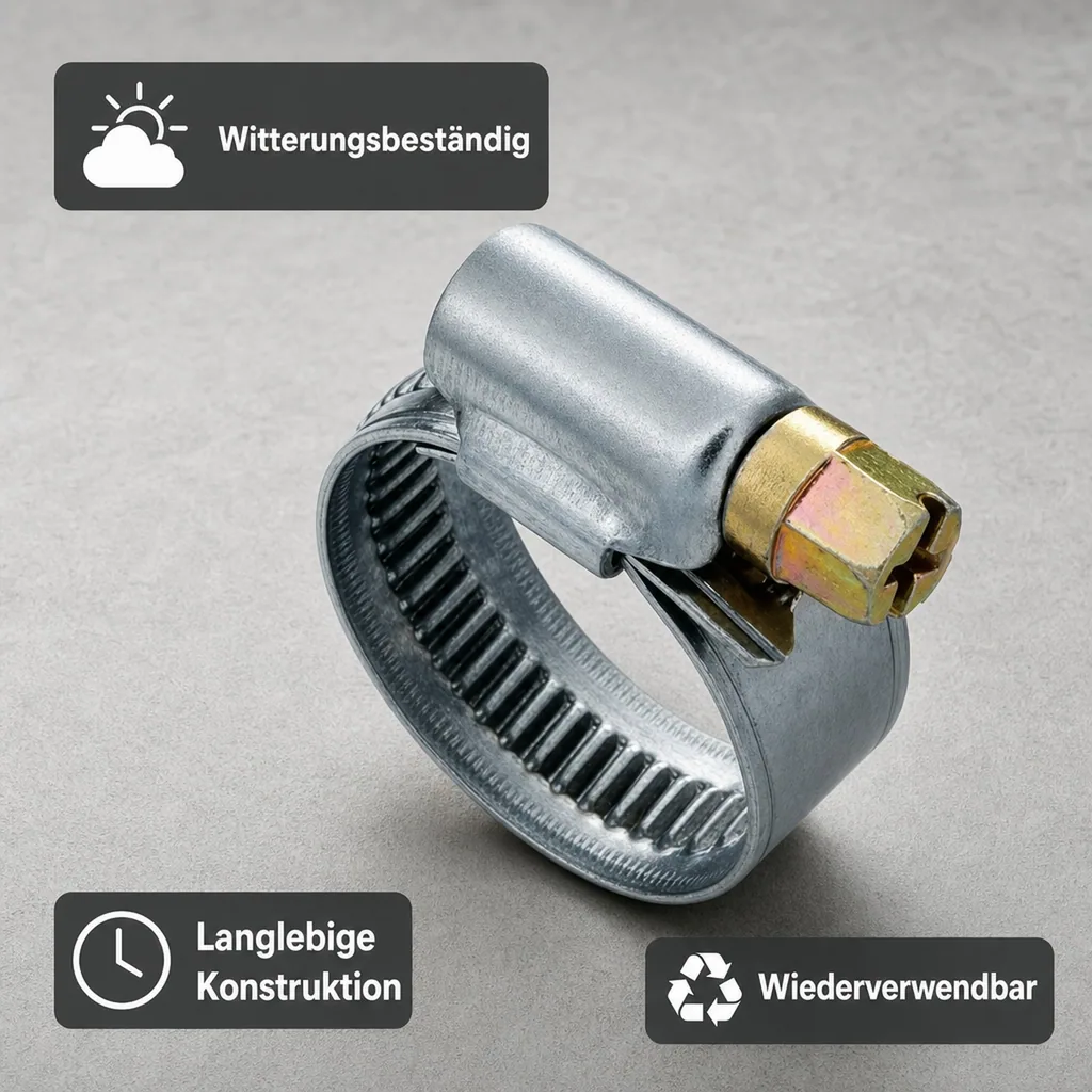 Schlauchschellen Edelstahl, 70-90 mm, W4, DIN 3017