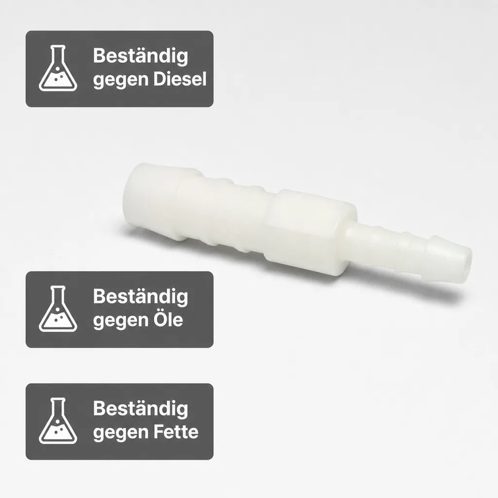 Schlauchverbinder Kunststoff Tülle reduziert 12 mm x 8 mm