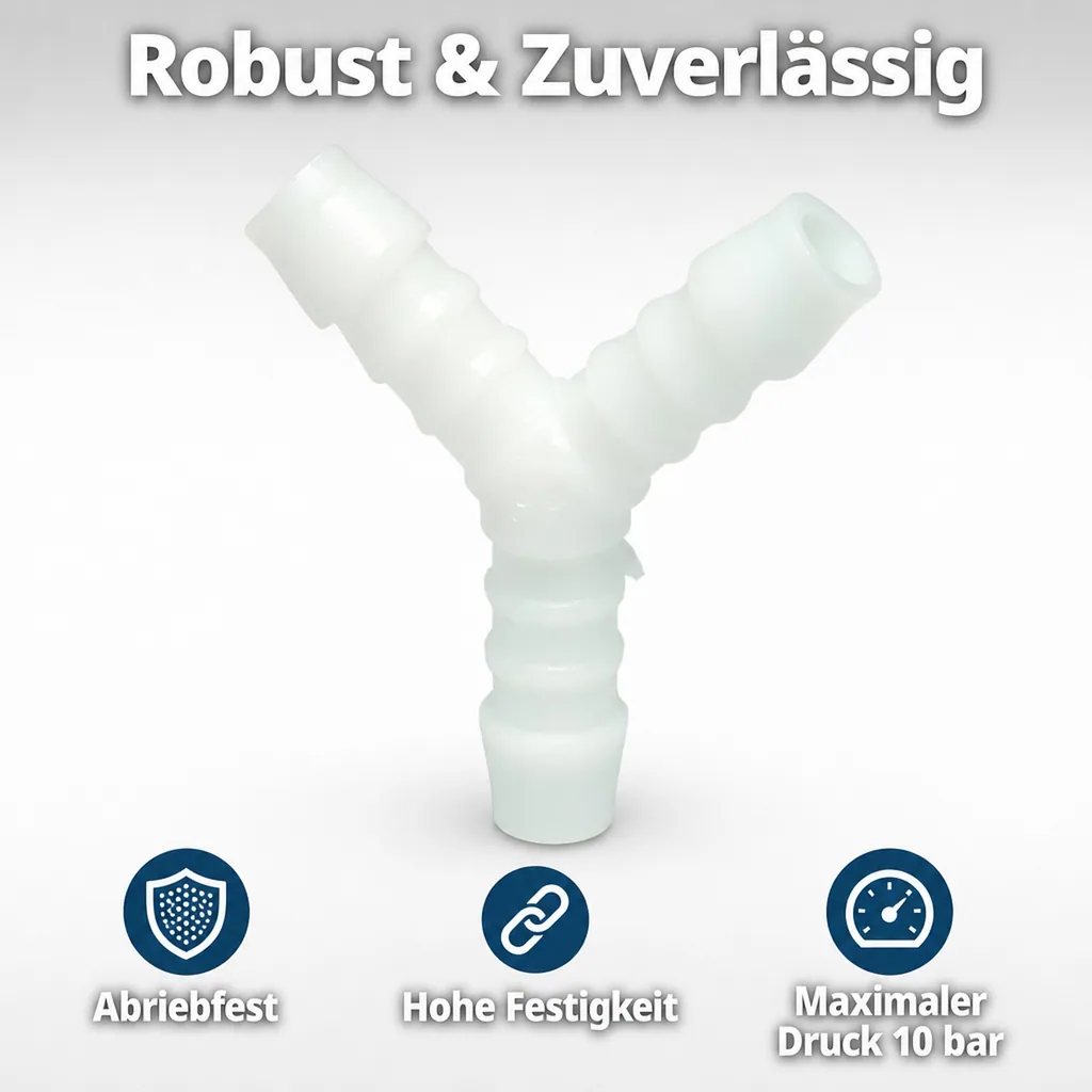 Schlauchverbinder Kunststoff Y-Stück 5 mm