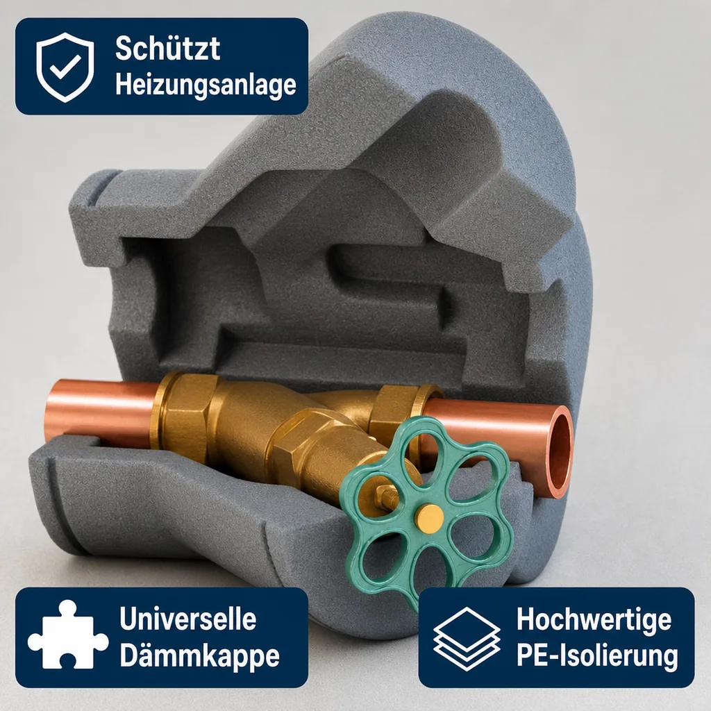Schrägsitzventil, Ventilisolierung, DN 32