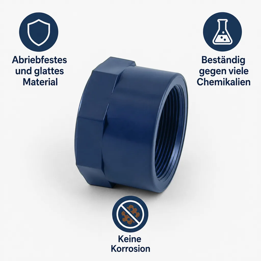 PVC - U Kappe IG 3/4" PN10