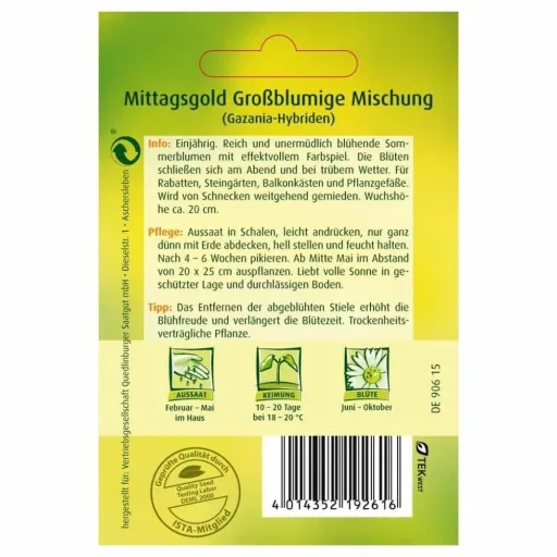 Mittagsgold Samen, Mittagsblume Samen, Sommerblumen Samen
