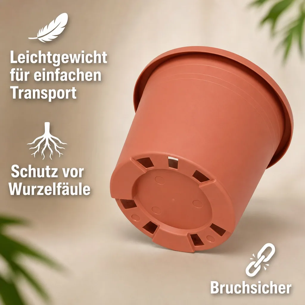 Blumentopf CYLINDRO ca. Ø 25 cm / 5,5 Liter - terracotta