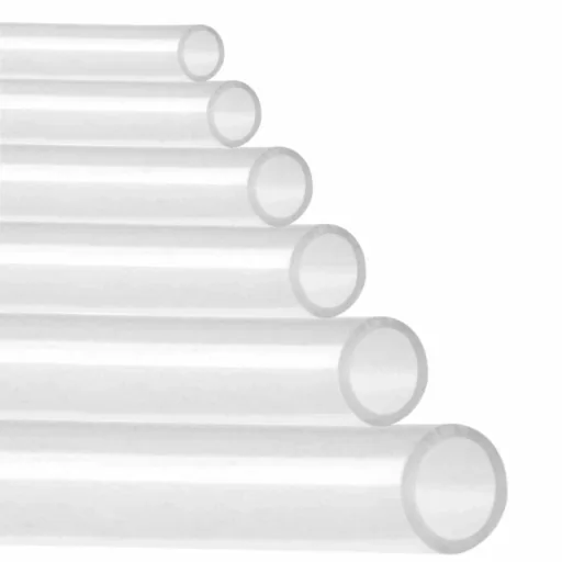Silikonschlauch transparent 5x8 mm, Meterware, lebensmittelecht, 60 Shore A