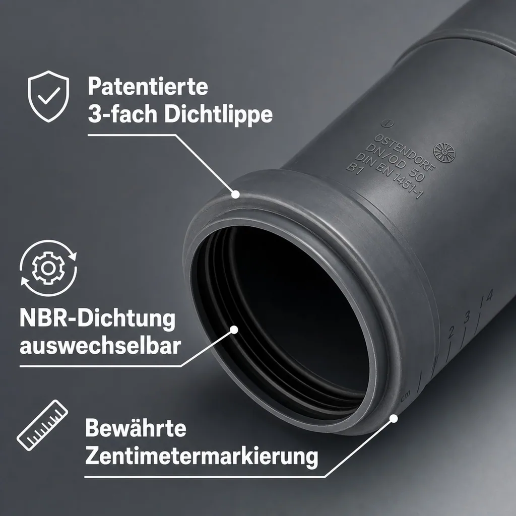 HTsafeL Langmuffe DN/OD 50