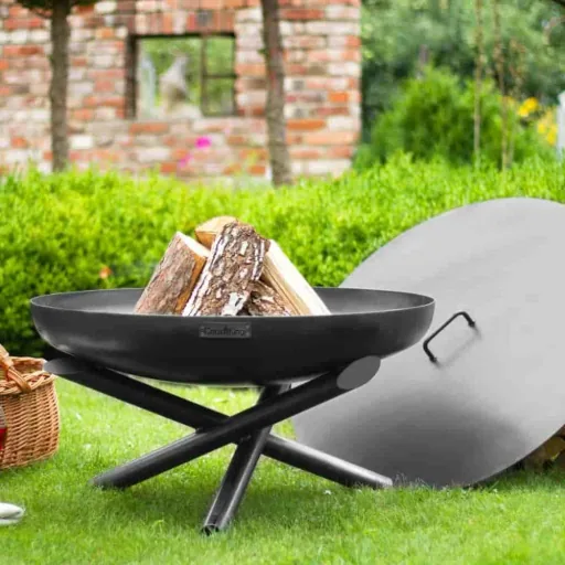 Feuerschale 60 cm Stahl, Feuerstelle Garten