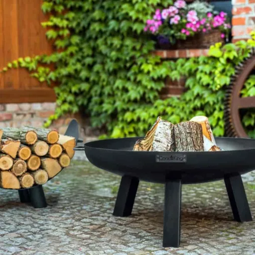 Feuerschale 80 cm, Garten, aus Naturstahl, handgefertigt