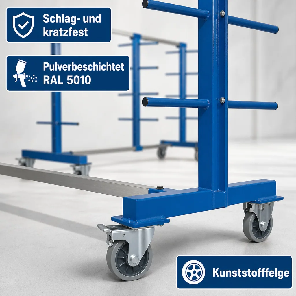 XL-Tragarmwagen einseitig mit 3 Pfosten