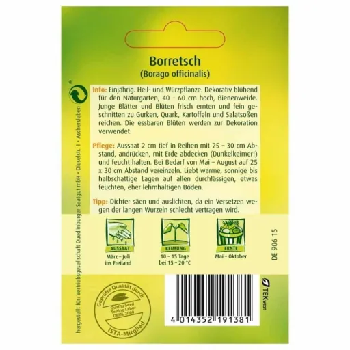 Borretsch, Borretsch Samen, Bienenweide