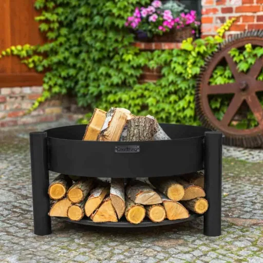 Feuerschale 80 cm, Stahl Feuerschale, Garten, Terrasse