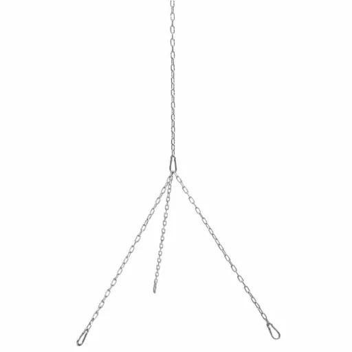 Schwenkgrill Set, Gartengrill Dreibein, 200 cm, Doppelrost 80/40 cm